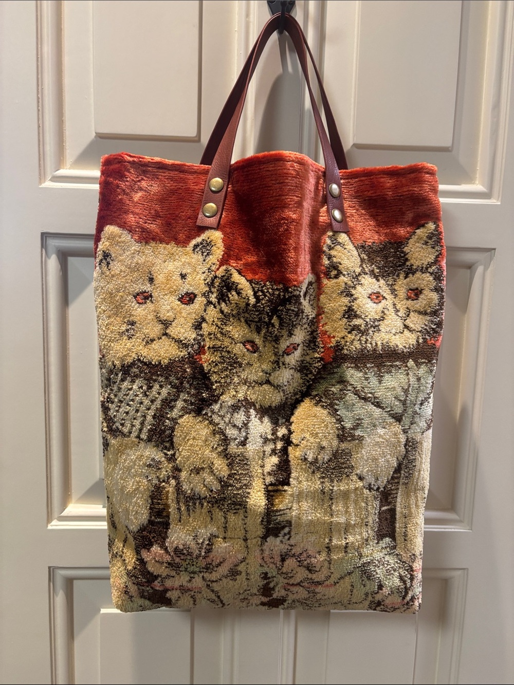 Vintage three little kittens handbag